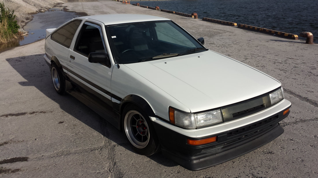 ae86 levin export trd coilovers bucket seats