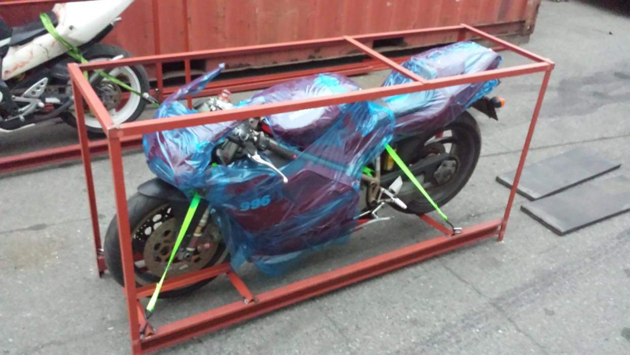 lcl less than a container load bike export japan ducati 996